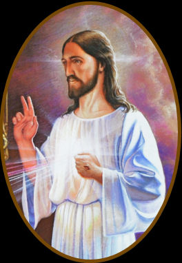 The Merciful Jesus (detail from The Tribunal of Mercy by Tommy Canning)